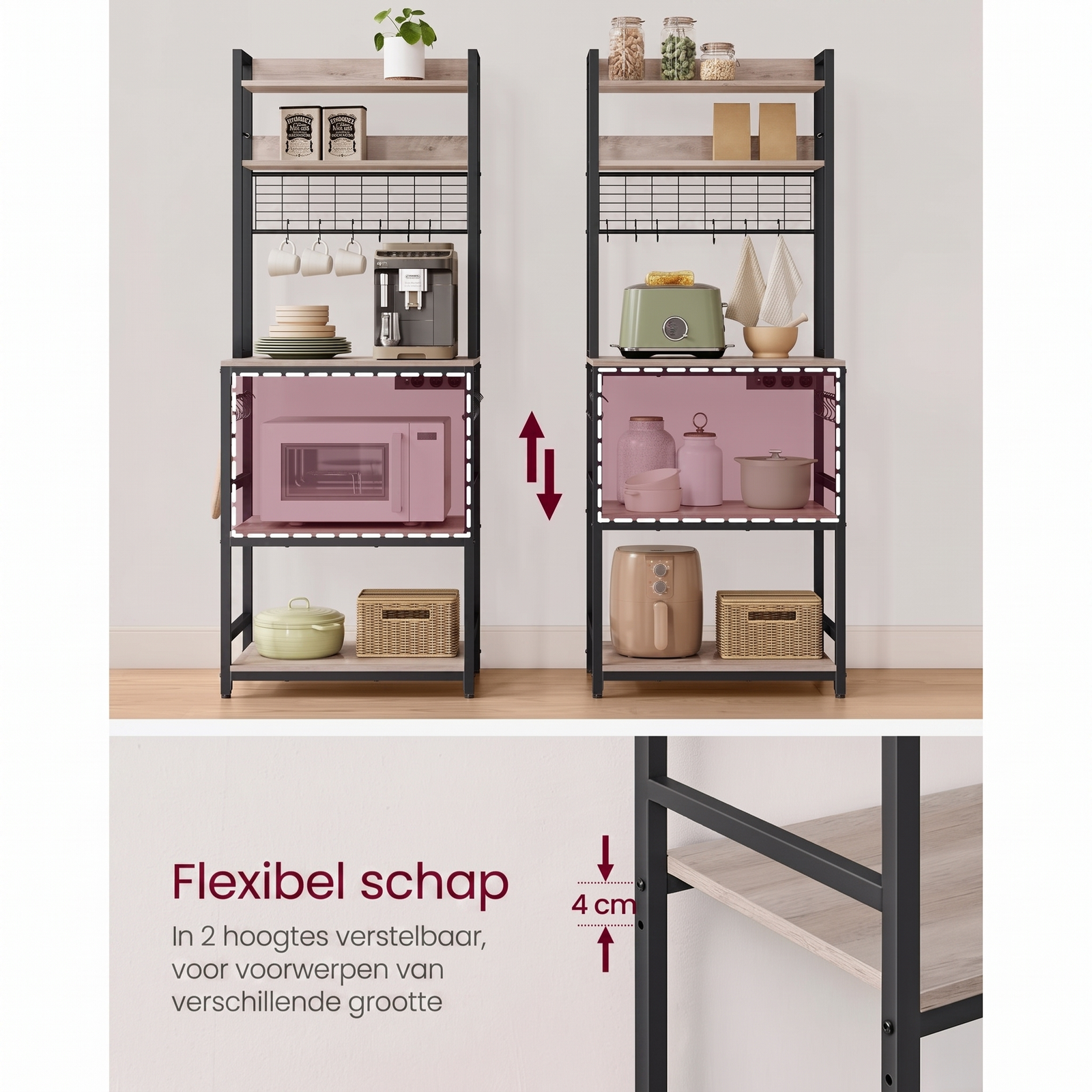 Keukenrek met Stopcontacten en Verstelbare Middenplank – productweergave 23 | De Groot Living