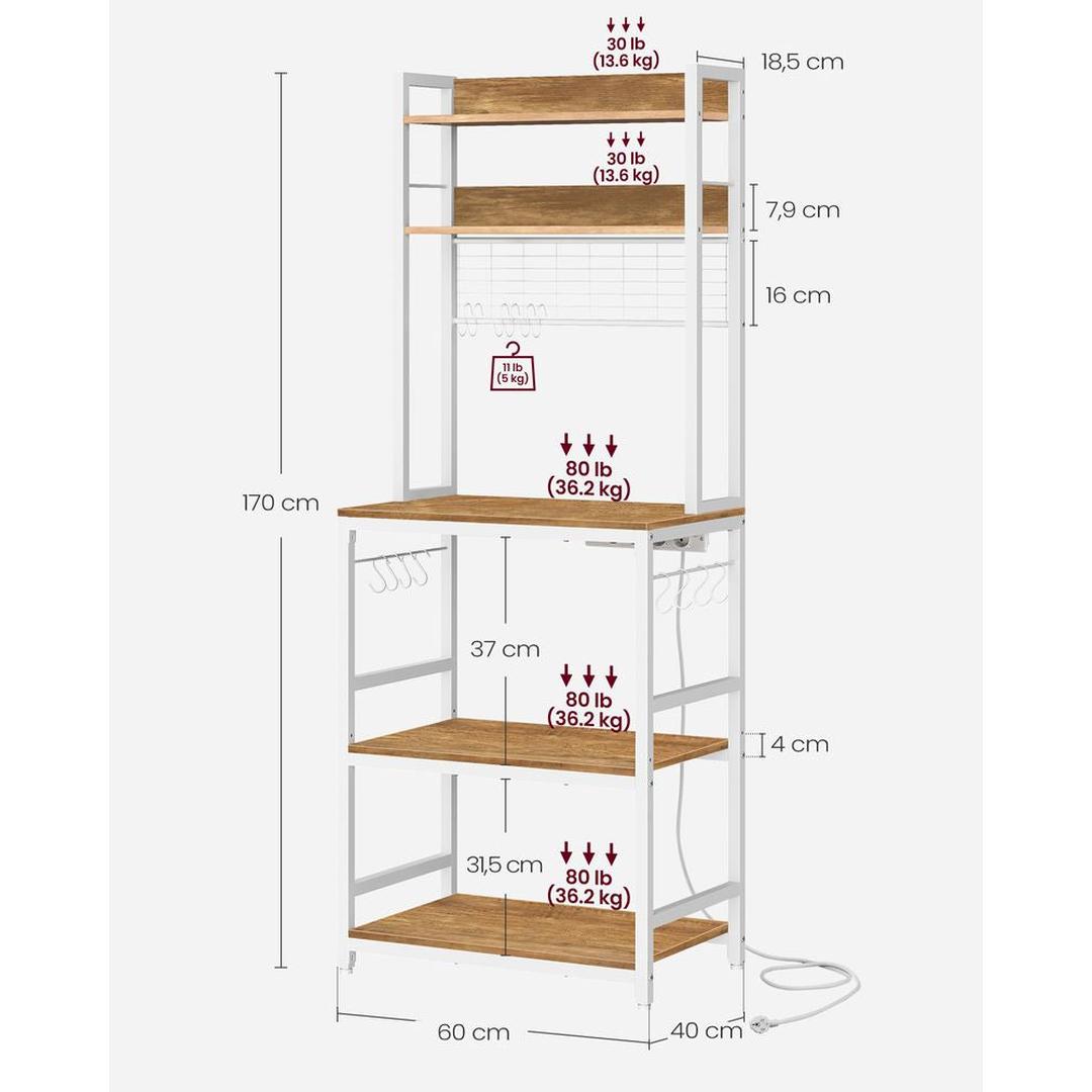 Keukenrek met Stopcontacten en Verstelbare Middenplank – productweergave 31 | De Groot Living