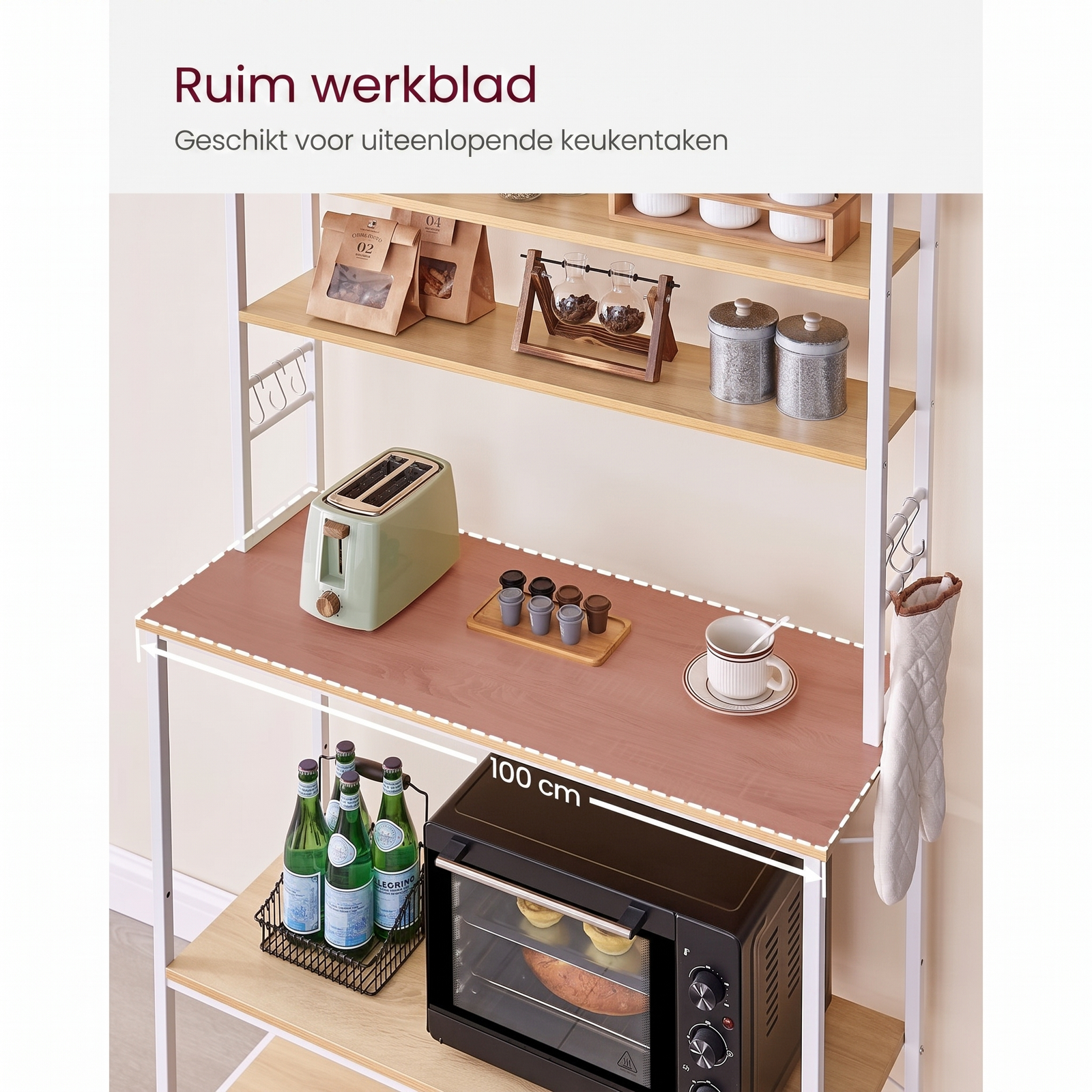 Keukenrek met Stopcontacten en Verstelbare Middenplank – productweergave 36 | De Groot Living