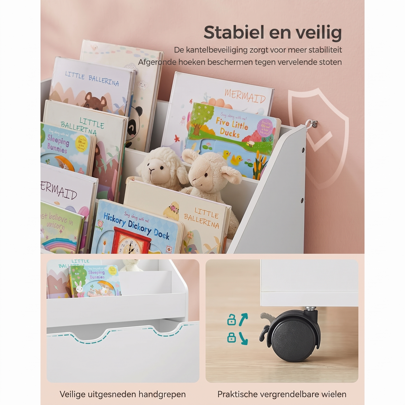 Kinderspeelgoedrek met Wielen – productweergave 8 | De Groot Living