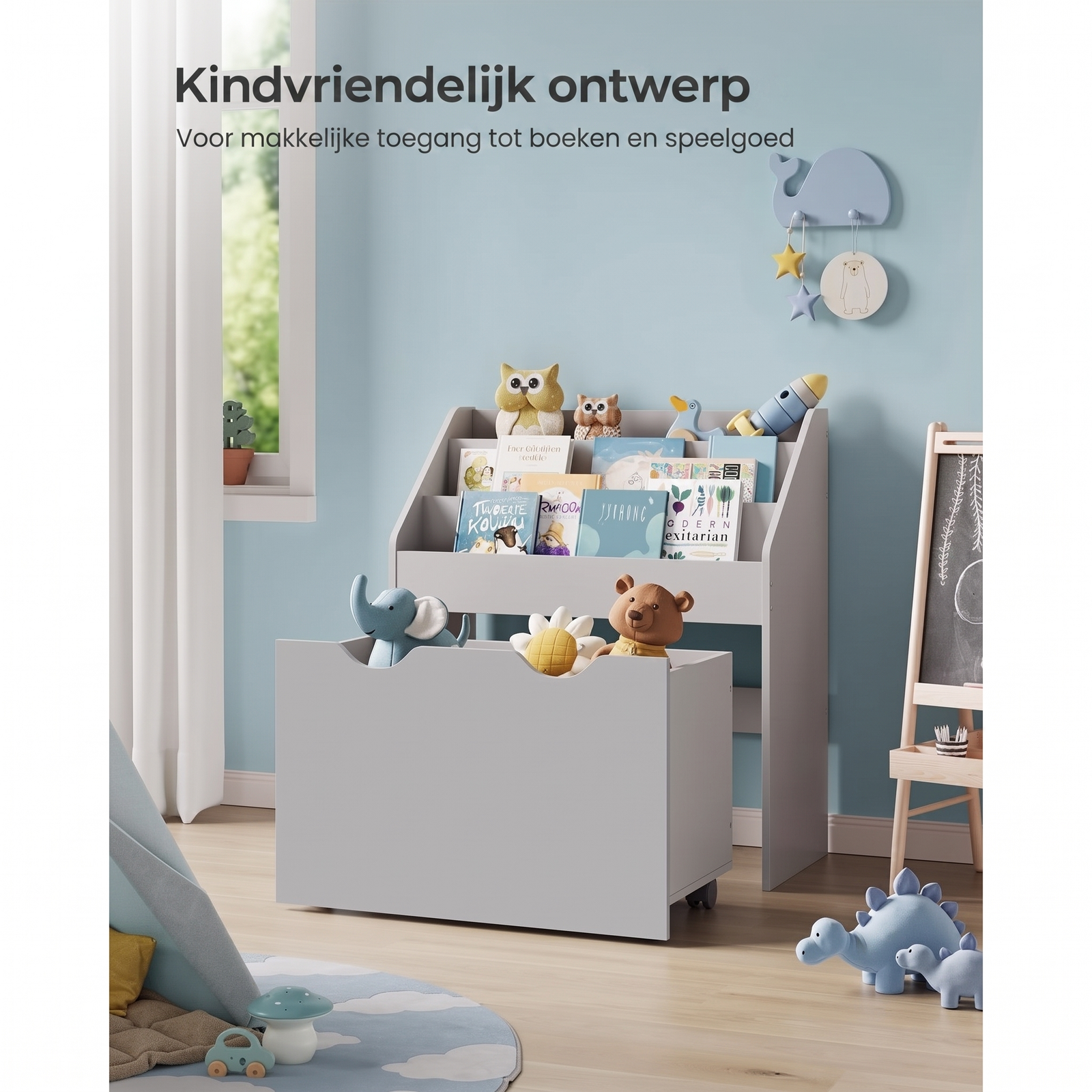 Kinderspeelgoedrek met Wielen – productweergave 11 | De Groot Living