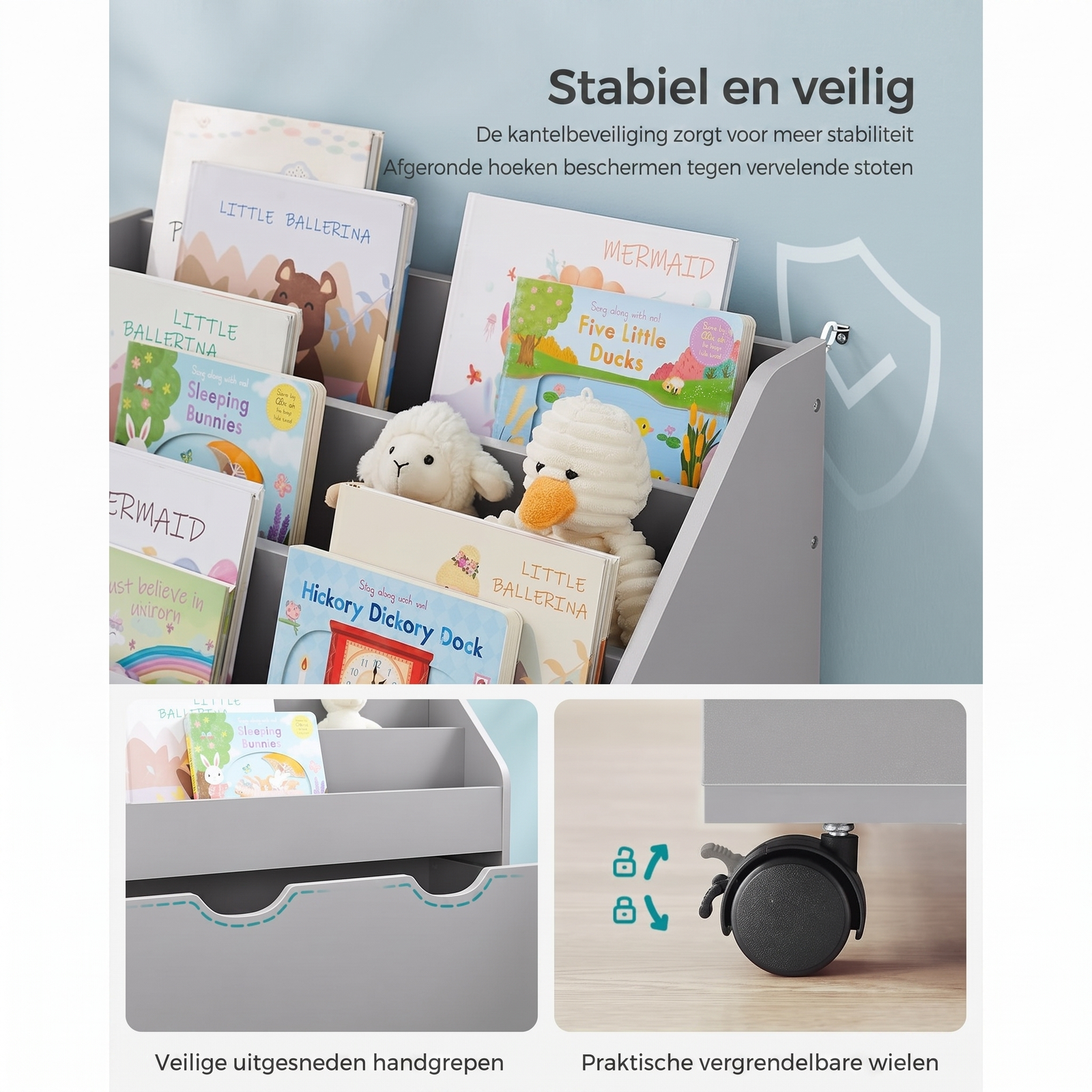 Kinderspeelgoedrek met Wielen – productweergave 13 | De Groot Living