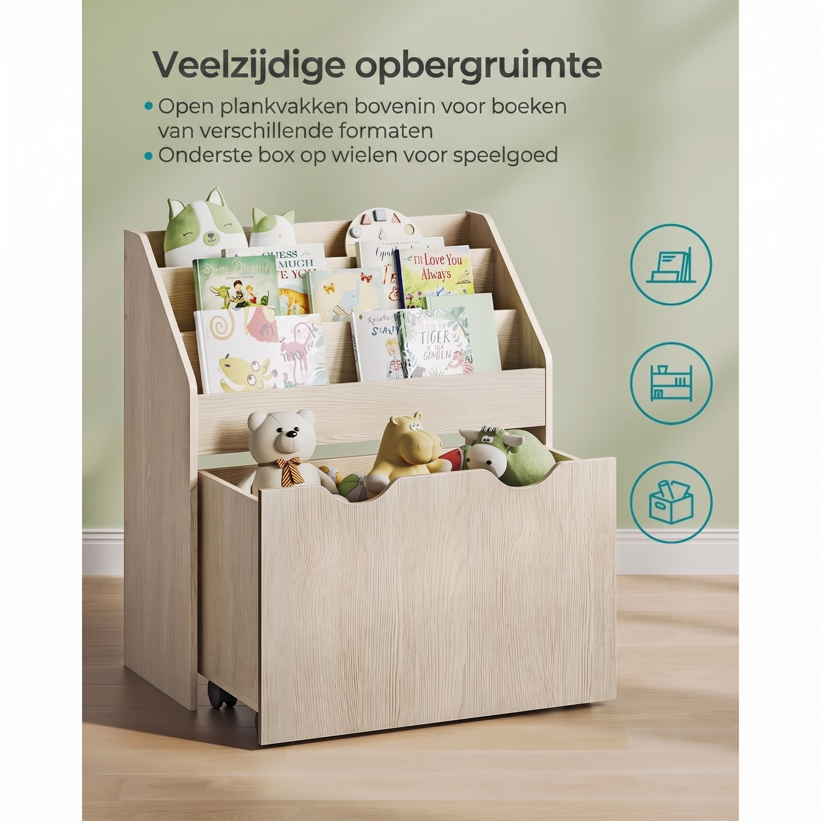 Kinderspeelgoedrek met Wielen – productweergave 17 | De Groot Living
