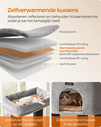 Krabpaal met Zelfverwarmende Dekens voor Grote Katten – productweergave 15 | De Groot Living
