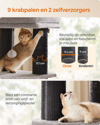 Krabpaal met Zelfverwarmende Dekens voor Grote Katten – productweergave 16 | De Groot Living