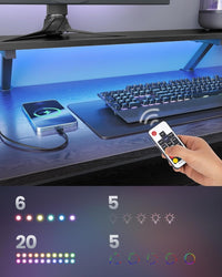 L-Vormig Hoekbureau met LED-Verlichting – close-up detail | De Groot Living