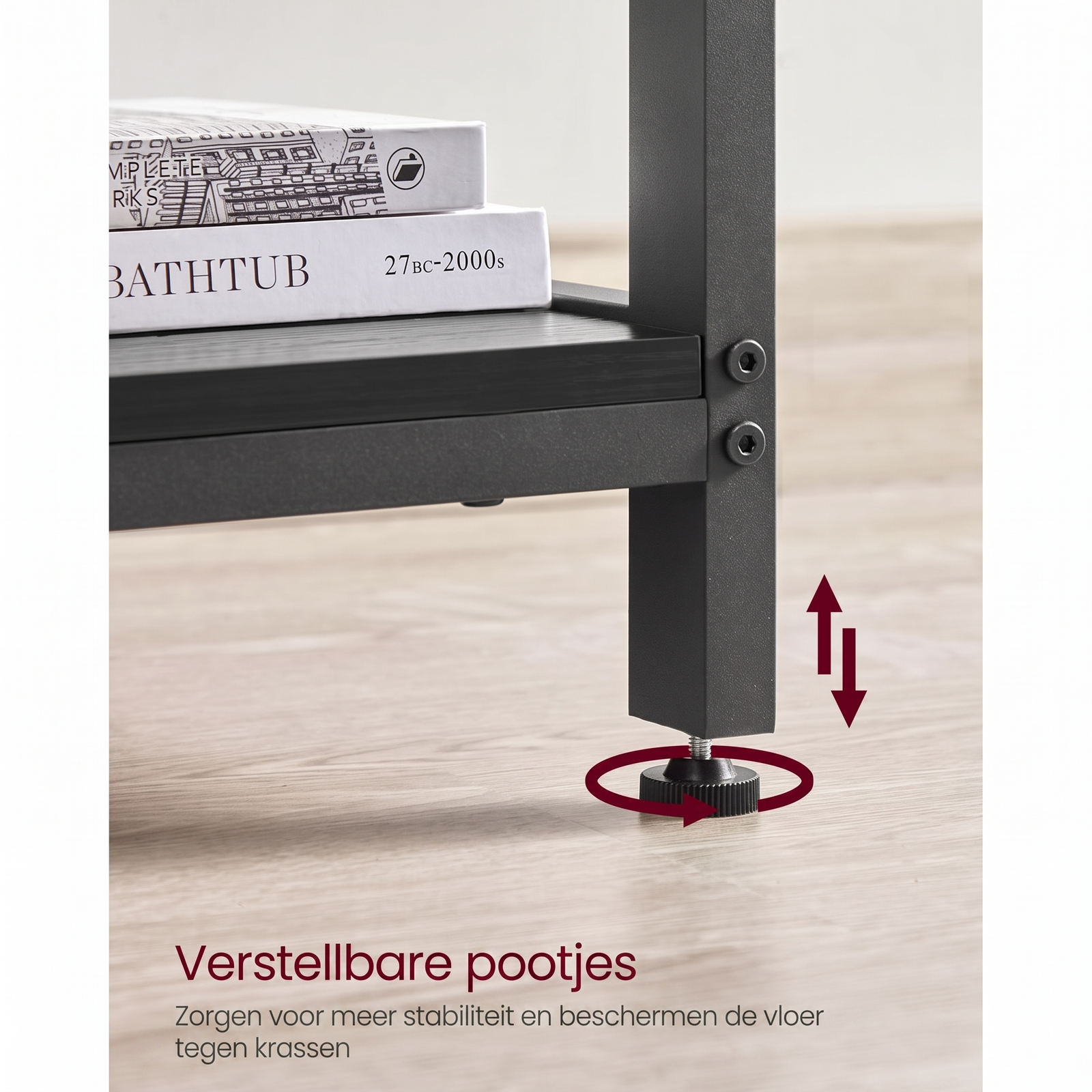 L-vormig Hoekbureau met Opbergplanken en Houtlook Werkblad – productweergave 23 | De Groot Living
