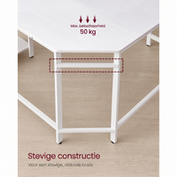 L-vormig Hoekbureau met Opbergplanken en Houtlook Werkblad – productweergave 28 | De Groot Living