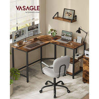 L-vormig Hoekbureau met Opbergplanken en Houtlook Werkblad – productweergave 33 | De Groot Living