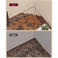 L-vormig Hoekbureau met Opbergplanken en Houtlook Werkblad – productweergave 37 | De Groot Living