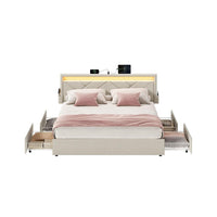 LED Boxspring met Opberglades – productweergave 1 | De Groot Living