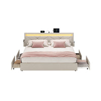 LED Boxspring met Opberglades – productweergave 2 | De Groot Living