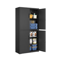 Metalen Garagekast met Verstelbare Legplanken en Afsluitbare Deuren – productweergave 1 | De Groot Living