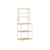 Metalen Keukenrek met Legplanken en 6 Haken in Industrieel Design – productweergave 2 | De Groot Living