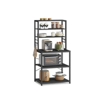Metalen Keukenrek met Legplanken en 6 Haken in Industrieel Design – productweergave 5 | De Groot Living