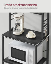 Metalen Keukenrek met Legplanken en 6 Haken in Industrieel Design – productweergave 10 | De Groot Living