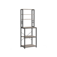 Metalen Keukenrek met Legplanken en 6 Haken in Industrieel Design – productweergave 13 | De Groot Living