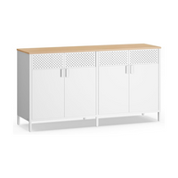 Metalen Opbergkast met 4 Deuren en Verstelbare Legplank – productweergave 2 | De Groot Living