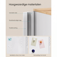 Metalen Opbergkast met 4 Deuren en Verstelbare Legplank – productweergave 5 | De Groot Living