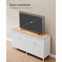 Metalen Opbergkast met 4 Deuren en Verstelbare Legplank – productweergave 8 | De Groot Living