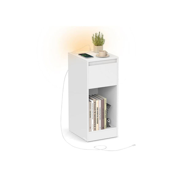 Nachtkastje met LED-Verlichting en USB-A & USB-C Oplaadpunten – productweergave 1 | De Groot Living