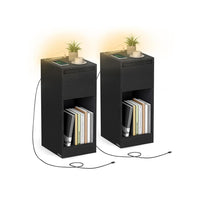 Nachtkastje met LED-Verlichting en USB-A & USB-C Oplaadpunten – productweergave 3 | De Groot Living