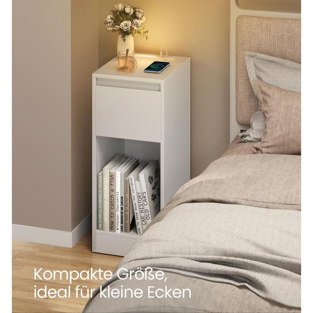 Nachtkastje met LED-Verlichting en USB-A & USB-C Oplaadpunten – productweergave 4 | De Groot Living
