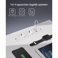 Nachtkastje met Verstelbare LED-Verlichting en Stopcontacten – productweergave 11 | De Groot Living