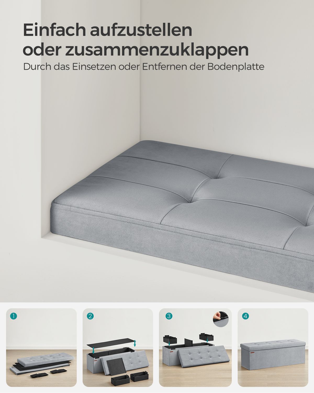 Opbergbank van Fluweel met Opklapbare Zitting – productweergave 41 | De Groot Living