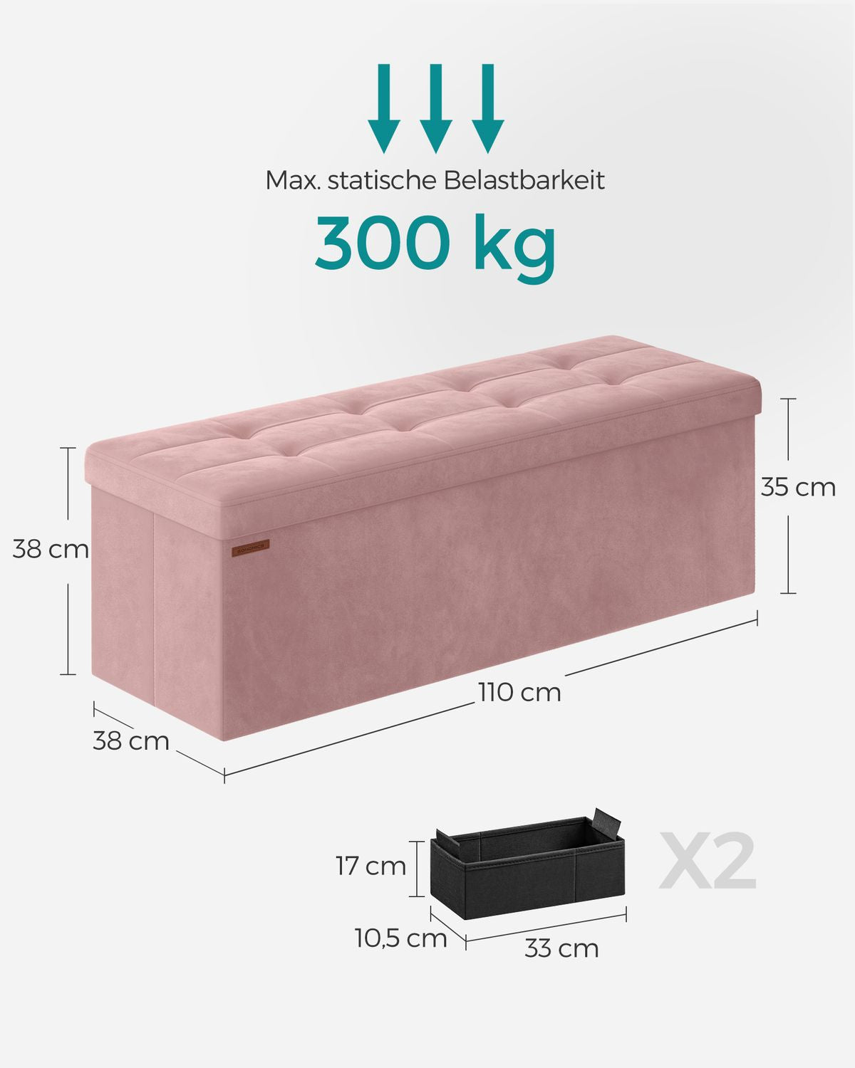 Opbergbank van Fluweel met Opklapbare Zitting – productweergave 45 | De Groot Living