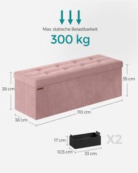 Opbergbank van Fluweel met Opklapbare Zitting – productweergave 45 | De Groot Living