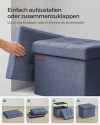 Opbergbank van Imitatielinnen met Opklapbaar Deksel – productweergave 29 | De Groot Living