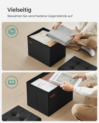 Opbergbank van Imitatielinnen met Opklapbaar Deksel – productweergave 42 | De Groot Living