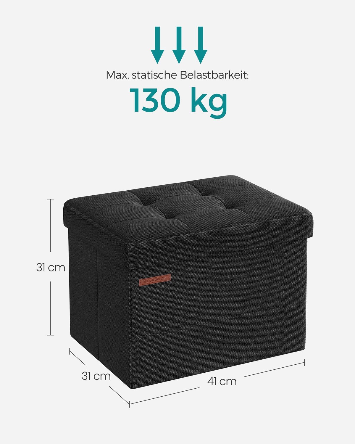 Opbergbank van Imitatielinnen met Opklapbaar Deksel – productweergave 43 | De Groot Living