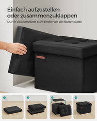 Opbergbank van Imitatielinnen met Opklapbaar Deksel – productweergave 44 | De Groot Living