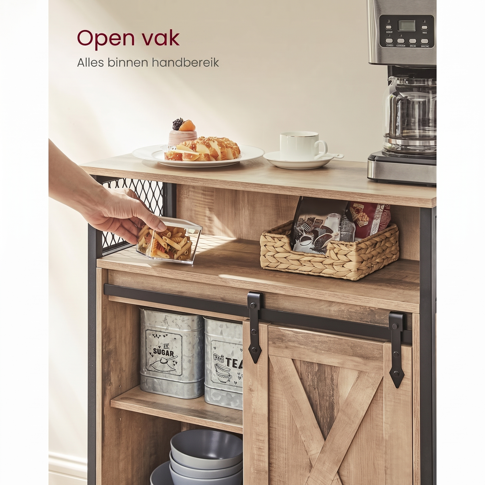 Opbergkast met Schuifdeur en Verstelbare Legplank – productweergave 12 | De Groot Living
