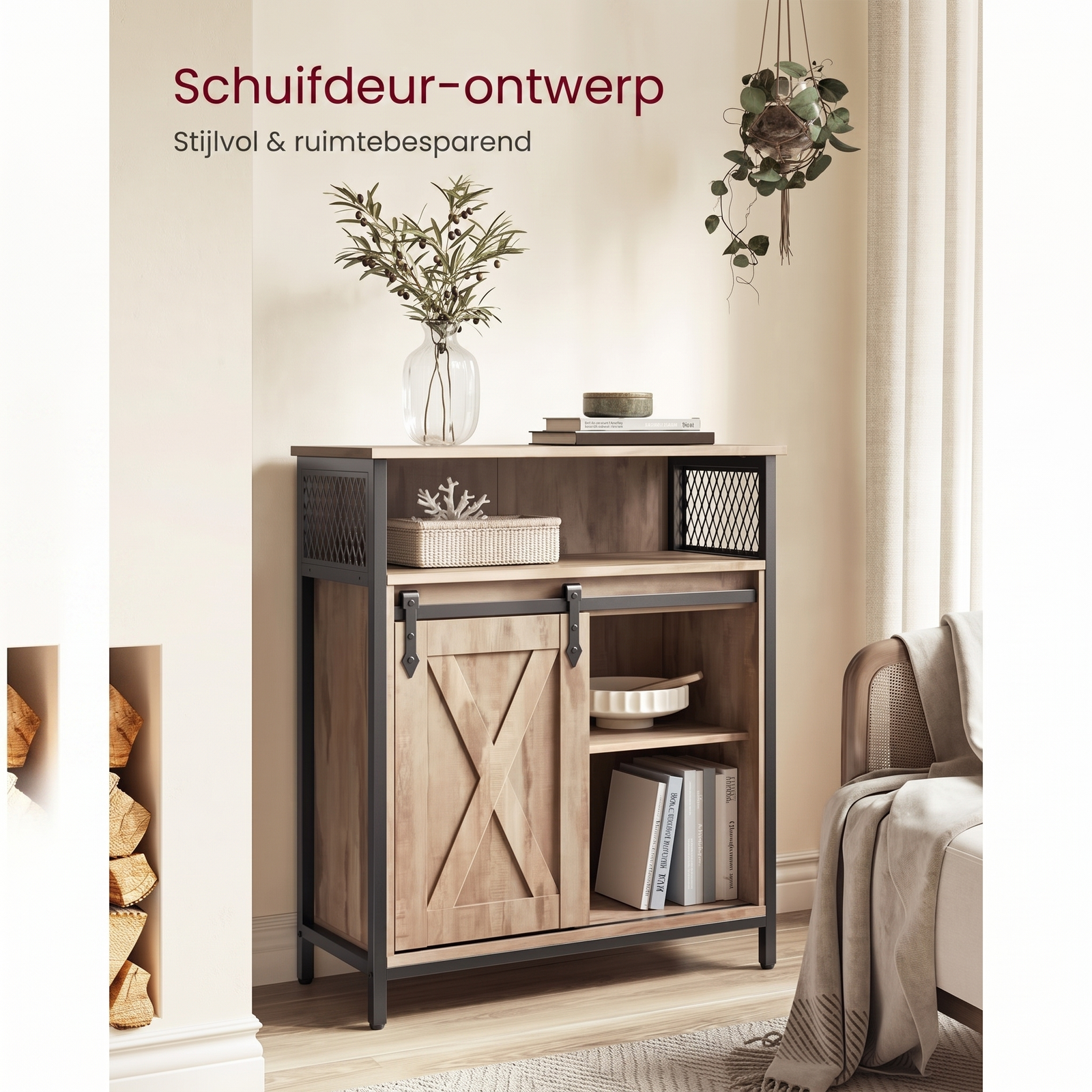 Opbergkast met Schuifdeur en Verstelbare Legplank – productweergave 16 | De Groot Living