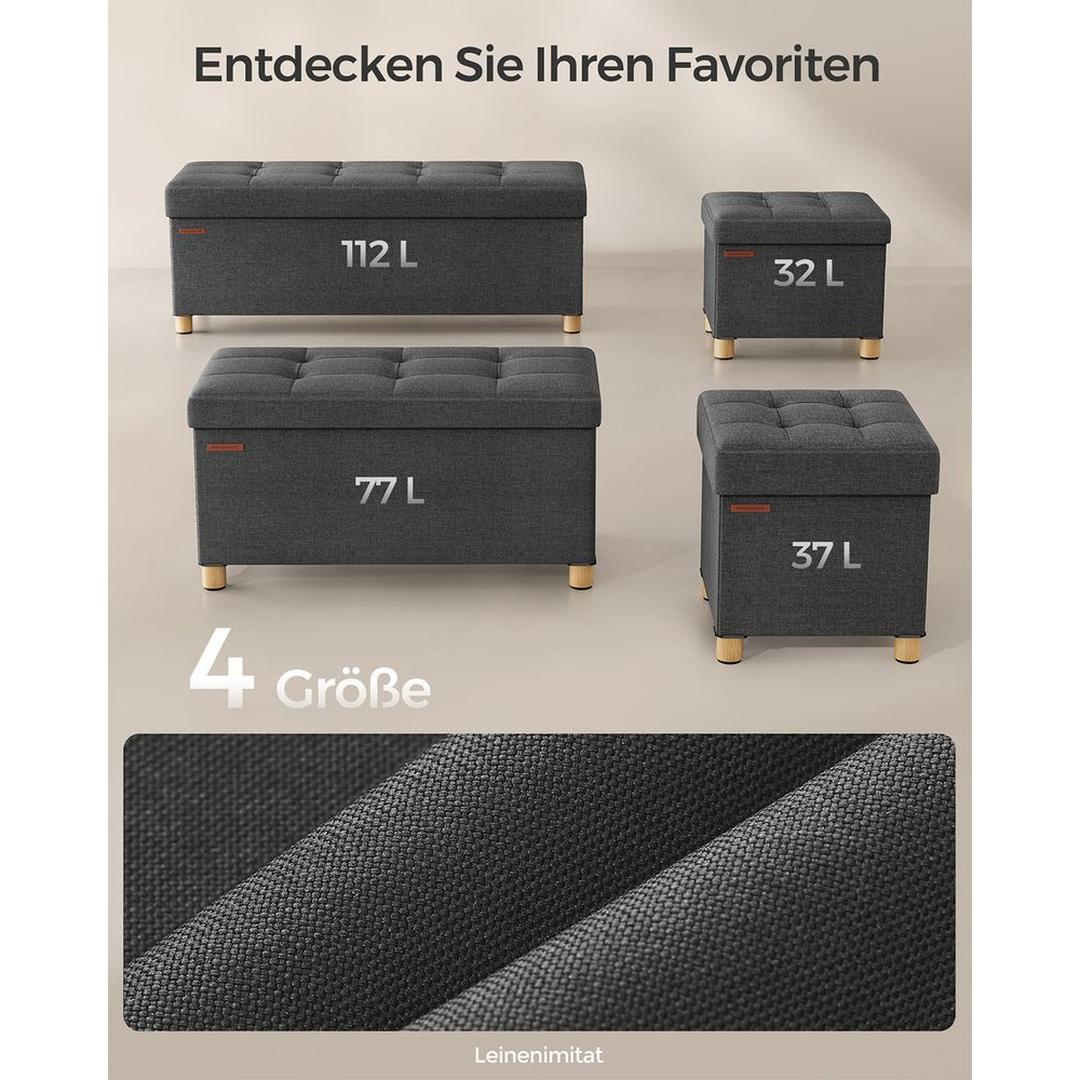 Opbergpoef Met Zitfunctie en Opbergruimte Van 65 Liter Met Deksel – productweergave 18 | De Groot Living