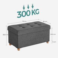 Opbergpoef Met Zitfunctie en Opbergruimte Van 65 Liter Met Deksel – productweergave 19 | De Groot Living