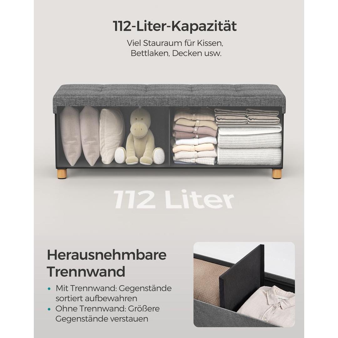 Opbergpoef Met Zitfunctie en Opbergruimte Van 65 Liter Met Deksel – productweergave 22 | De Groot Living
