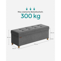 Opbergpoef Met Zitfunctie en Opbergruimte Van 65 Liter Met Deksel – productweergave 23 | De Groot Living