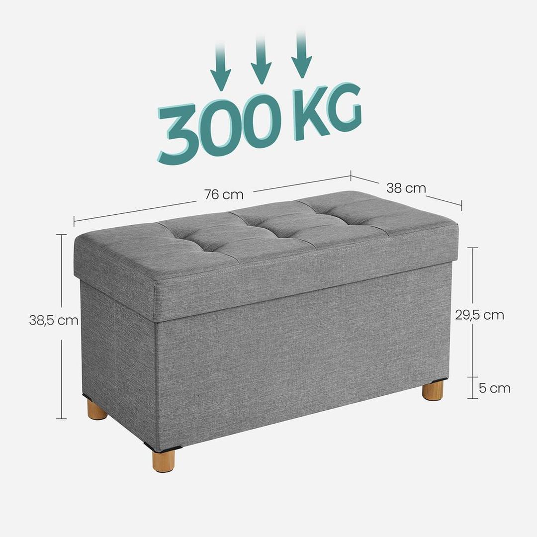 Opbergpoef Met Zitfunctie en Opbergruimte Van 65 Liter Met Deksel – productweergave 32 | De Groot Living