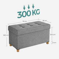 Opbergpoef Met Zitfunctie en Opbergruimte Van 65 Liter Met Deksel – productweergave 32 | De Groot Living