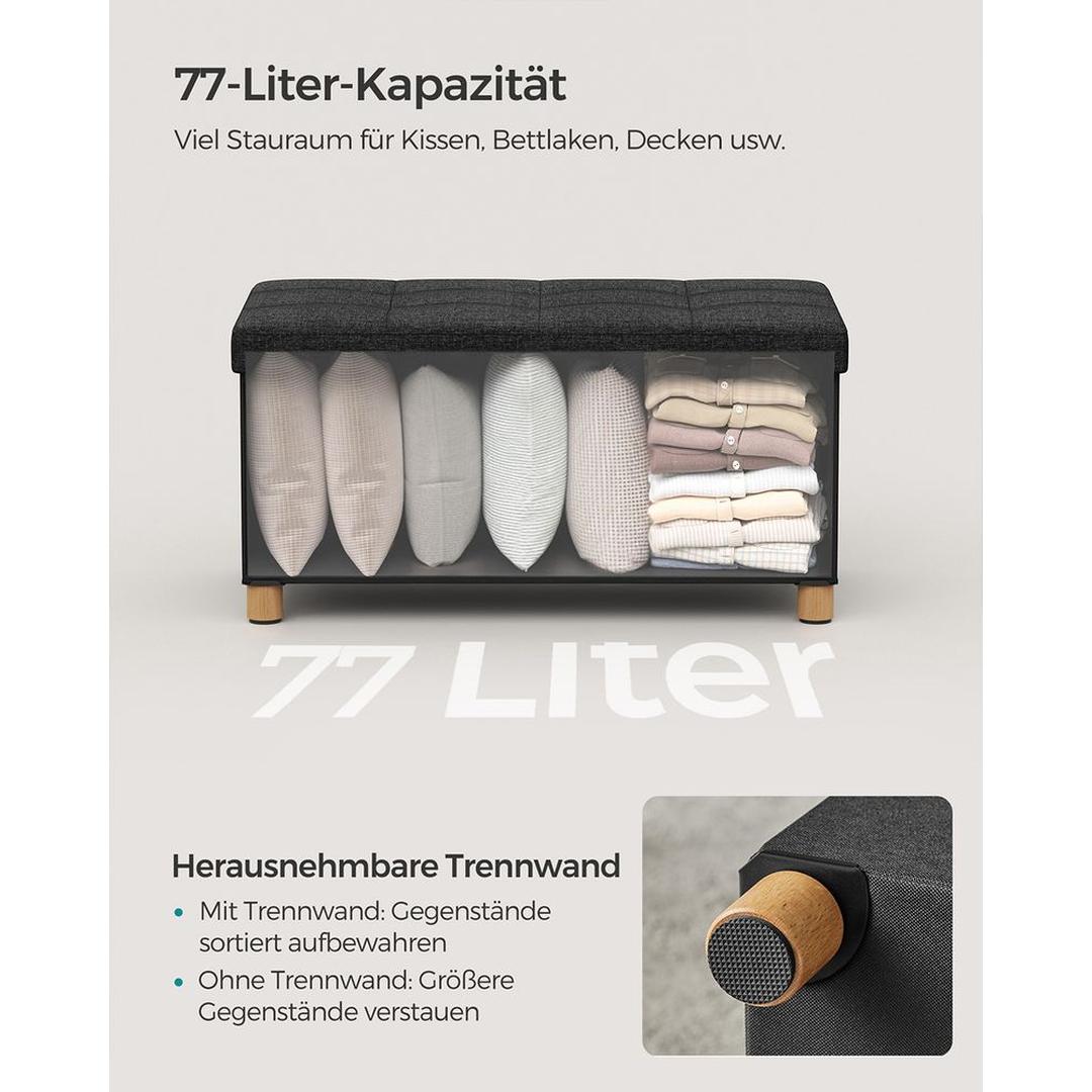 Opbergpoef Met Zitfunctie en Opbergruimte Van 65 Liter Met Deksel – productweergave 35 | De Groot Living