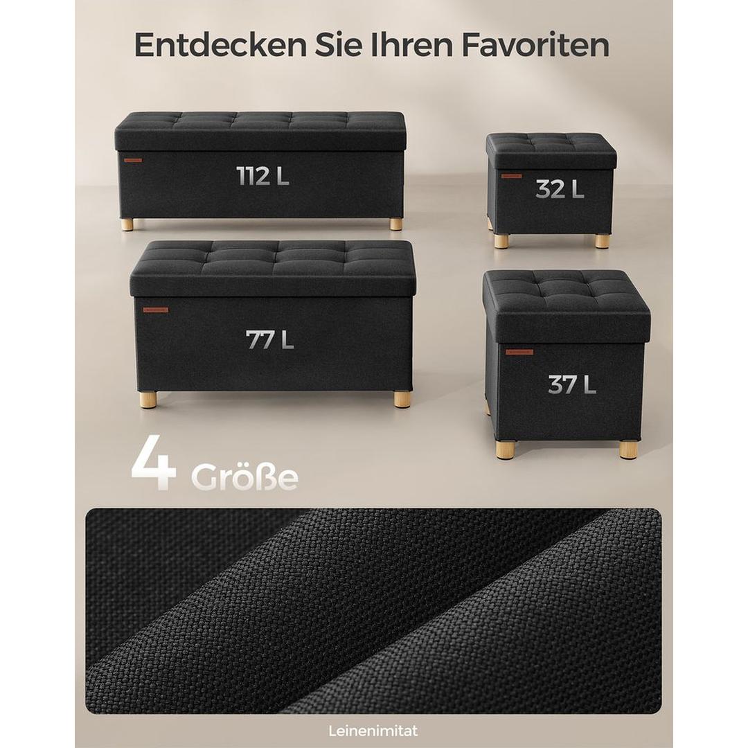 Opbergpoef Met Zitfunctie en Opbergruimte Van 65 Liter Met Deksel – productweergave 36 | De Groot Living