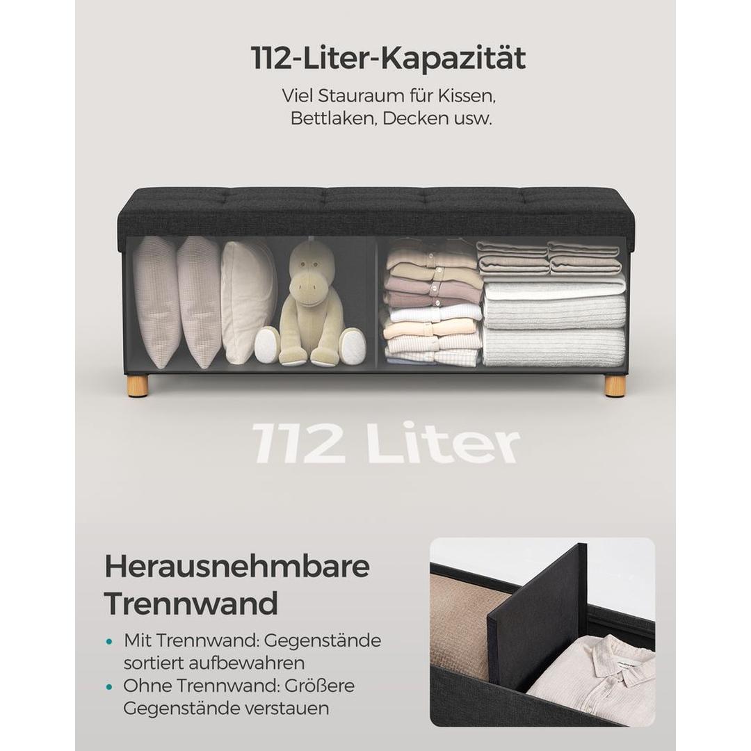Opbergpoef Met Zitfunctie en Opbergruimte Van 65 Liter Met Deksel – productweergave 47 | De Groot Living