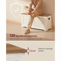 Opbergzitbank met Deksel voor Hal – productweergave 24 | De Groot Living