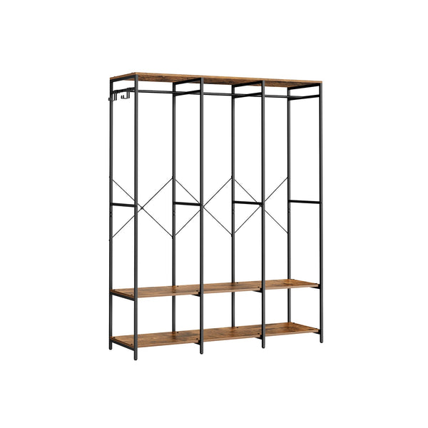 Open Kledingkast met Kledingroede en Afneembare Haken – productweergave 1 | De Groot Living