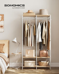 Open Kledingkast met Kledingroede en Afneembare Haken – productweergave 15 | De Groot Living