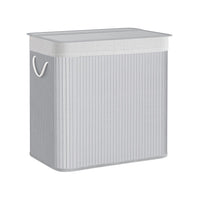 Opvouwbare Bamboe Wasmand met 3 Vakken en Deksel – productweergave 3 | De Groot Living